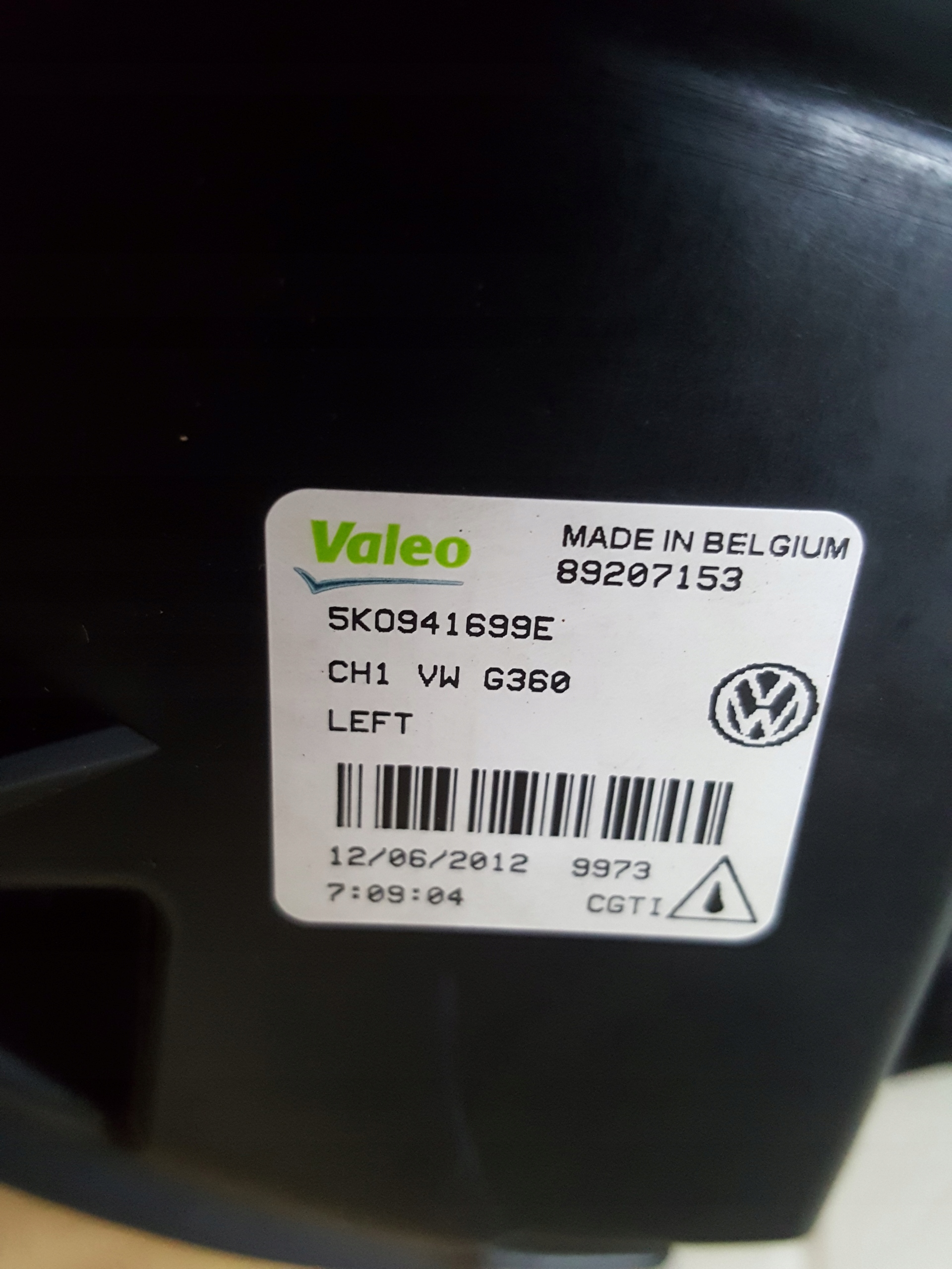 VW GOLF VI GTI 5K0941699E HALOGEN ESQUERDO image 4