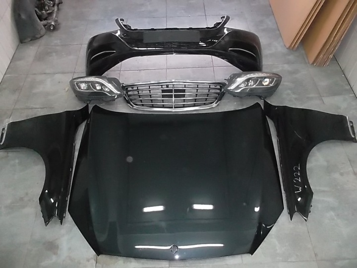 MERCEDES S CLASS 222 W222 FRONT BUMPER COMPLETE