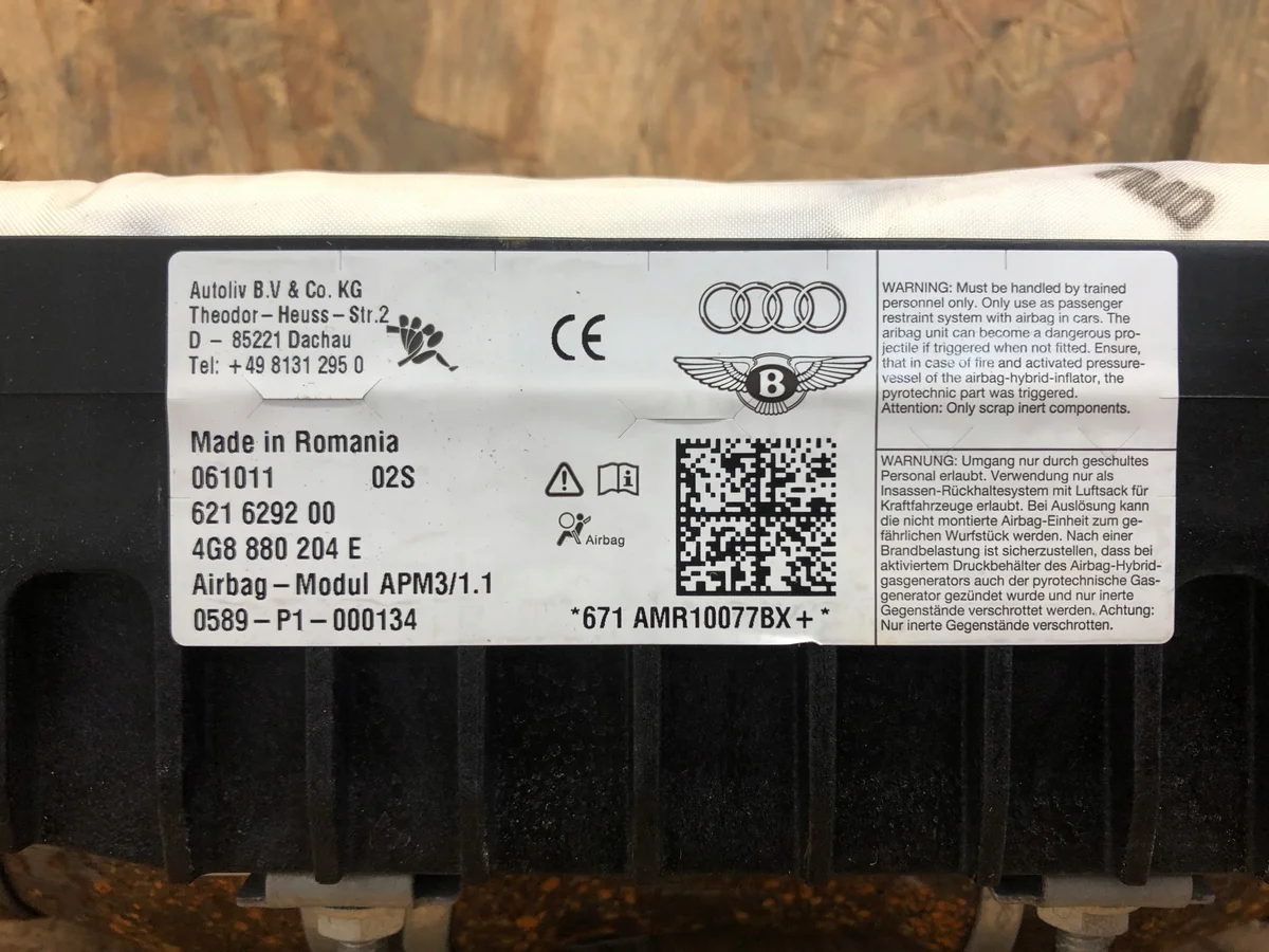 Audi A7 A6 C7 Airbag Passagier 4G8880204E image 3