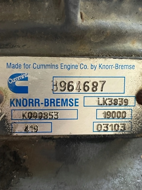 Compressor DAF KNORR-BREMSE LK3839 3964687 image 3