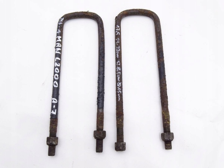 MAN L2000 LE 94- Taka-akselin lehtijousen pultti M15x85x320
