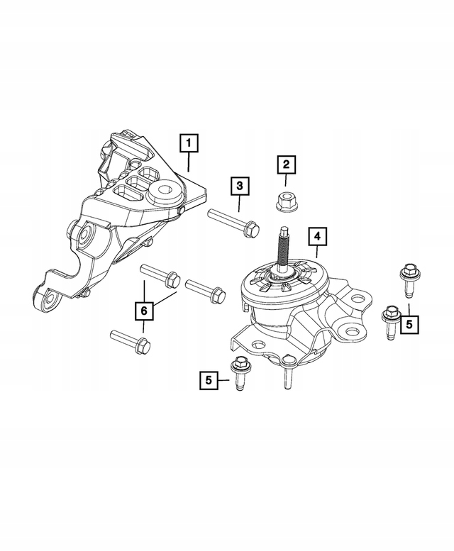 Motorlager links Jeep Wrangler JL 2.0T 18+ image 5