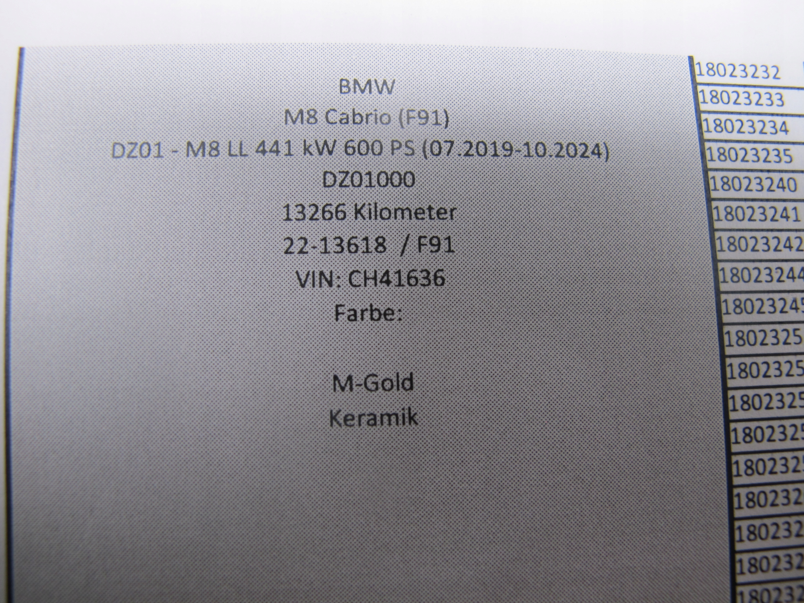 Jarrulevy puristin BMW M8 F91 F92 F93 M-GOLD keramiikka image 10