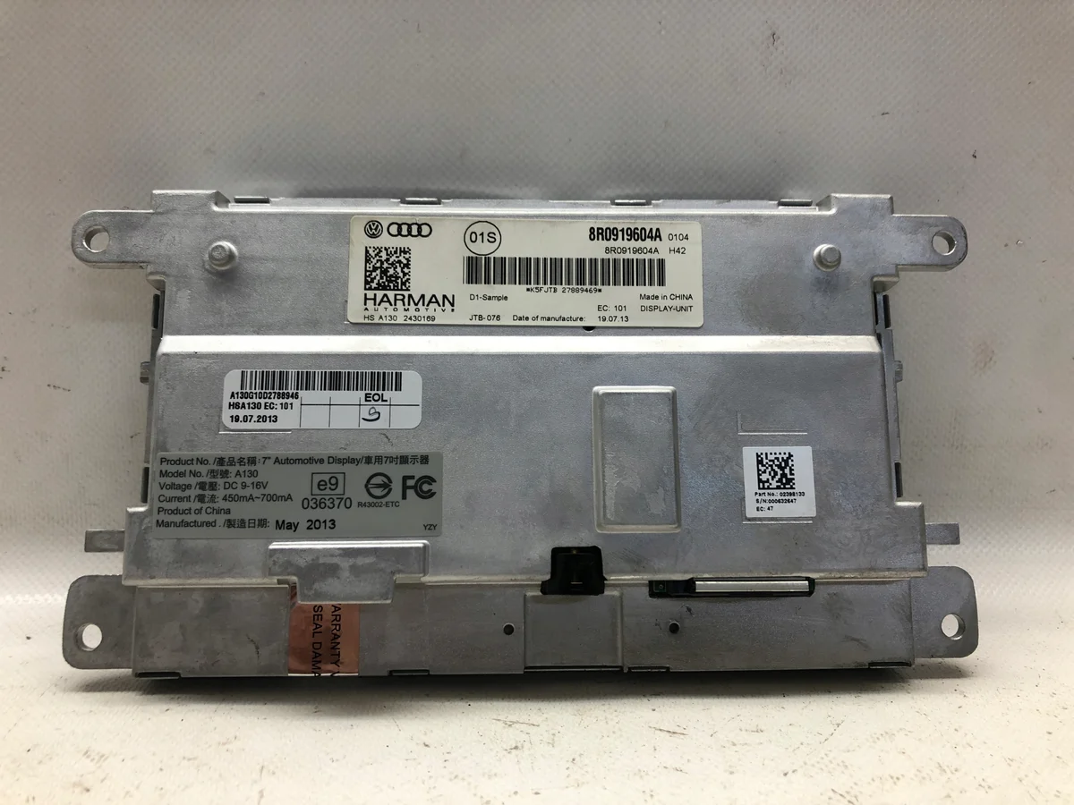 Audi A4 A5 B8 8T Écran LCD 8R0919604A image 3
