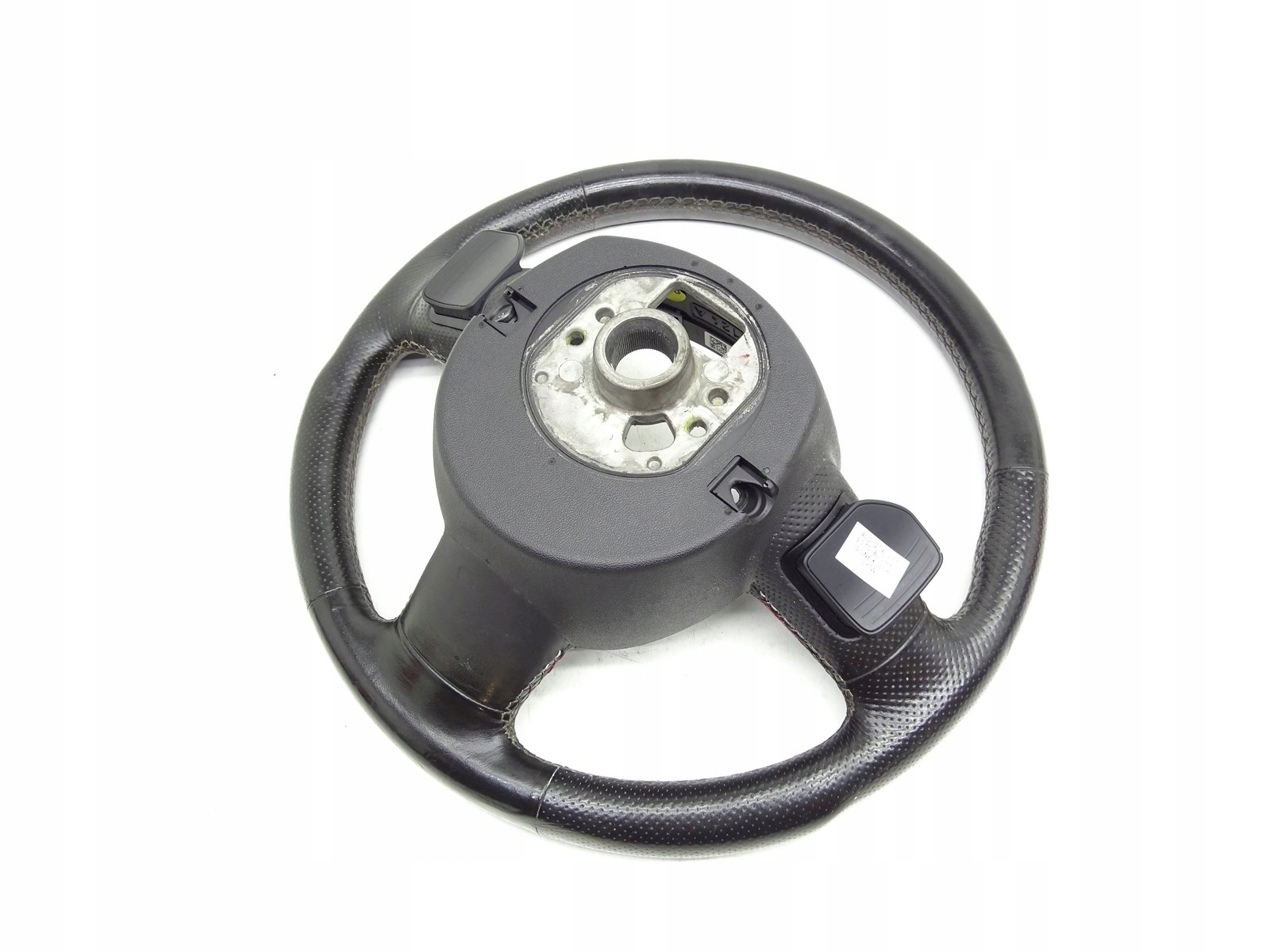 Used Leather Multi-Function Steering Wheel Audi Q7 4L S-Line 4F0419091CA image 5