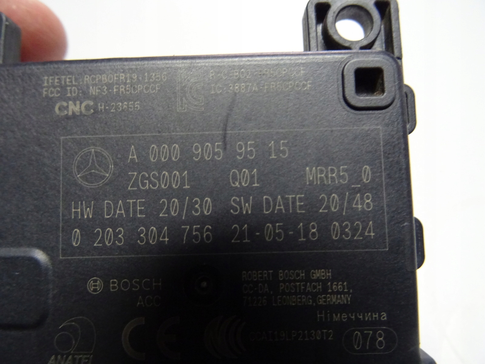 MERCEDES RADAR DISTRONIC A0009059515