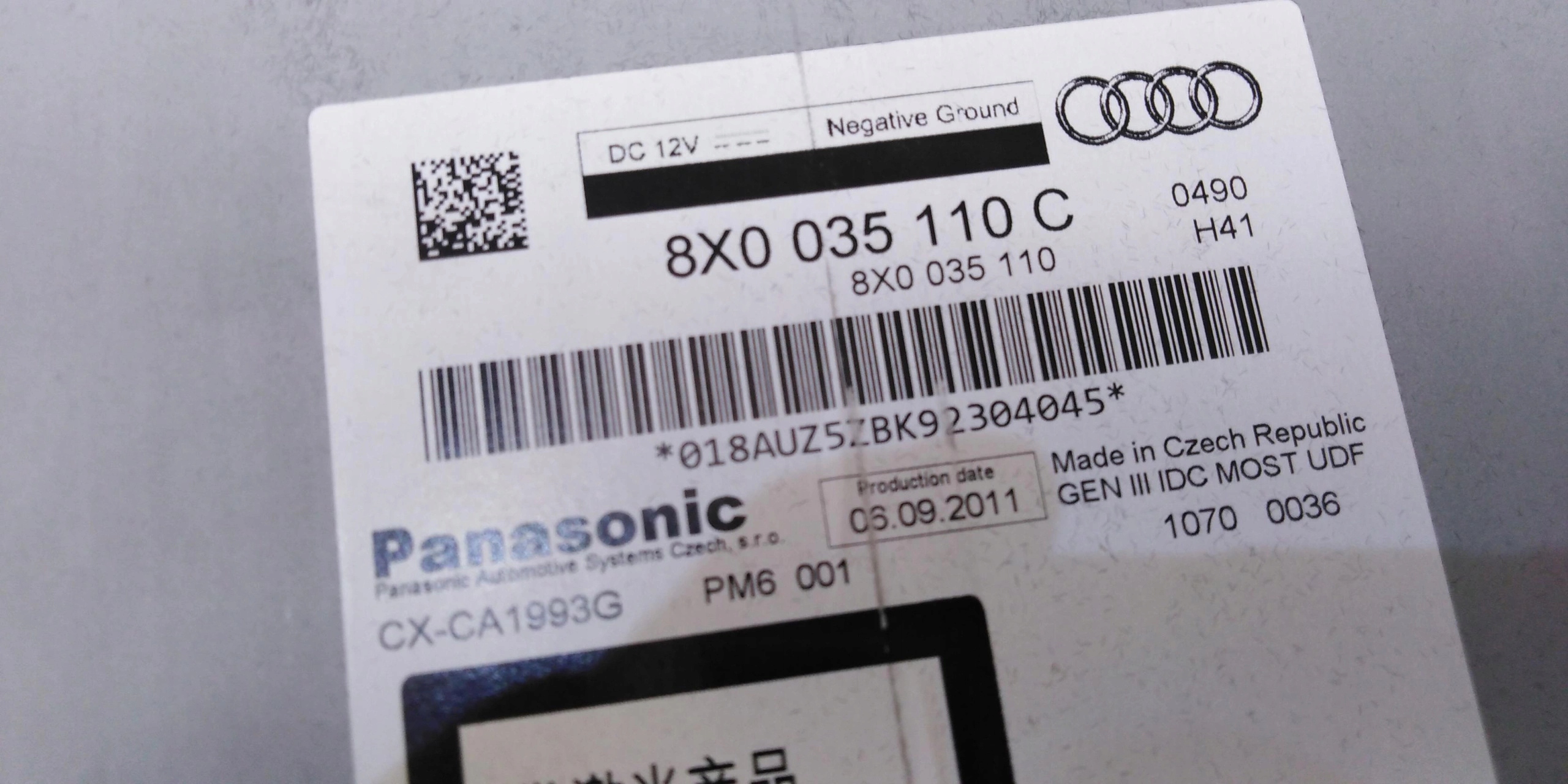 AUDI A4 8K CAMBIADOR CD 8X035110C image 5