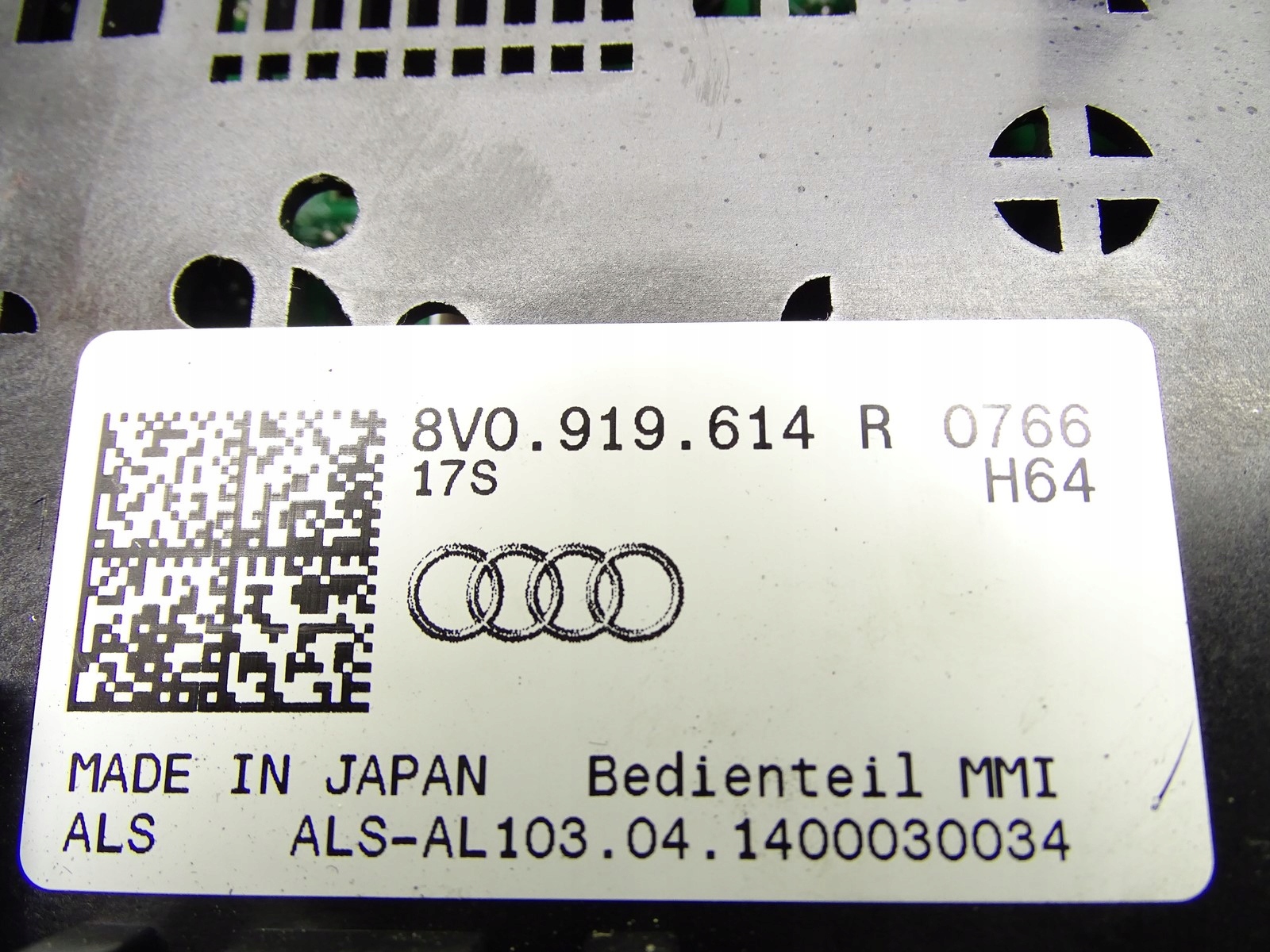 Pannello MMI Audi A3 S3 8V 8V0919614R image 5