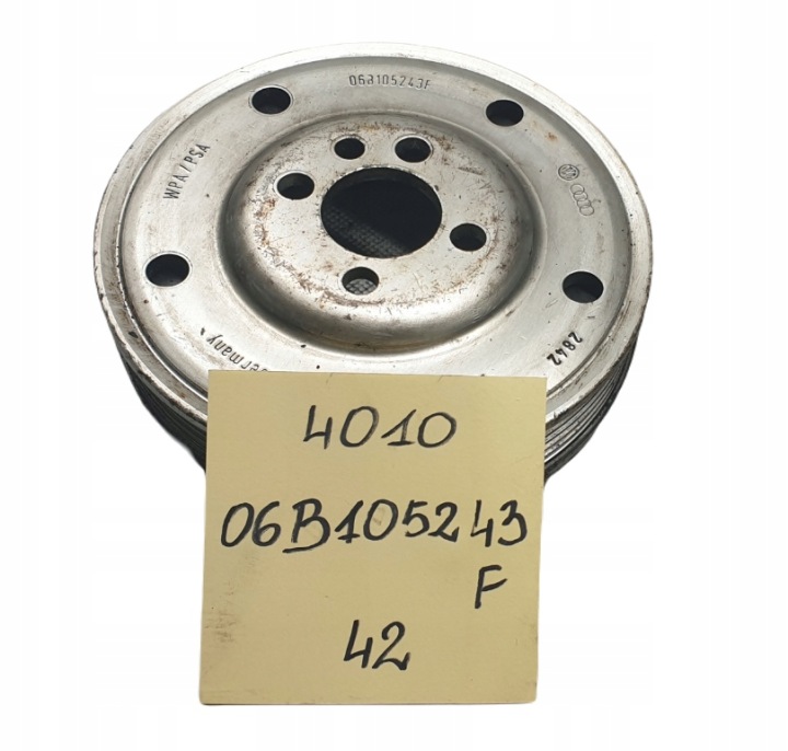 VW 06B 105 243F kampiakselin hihnapyörä