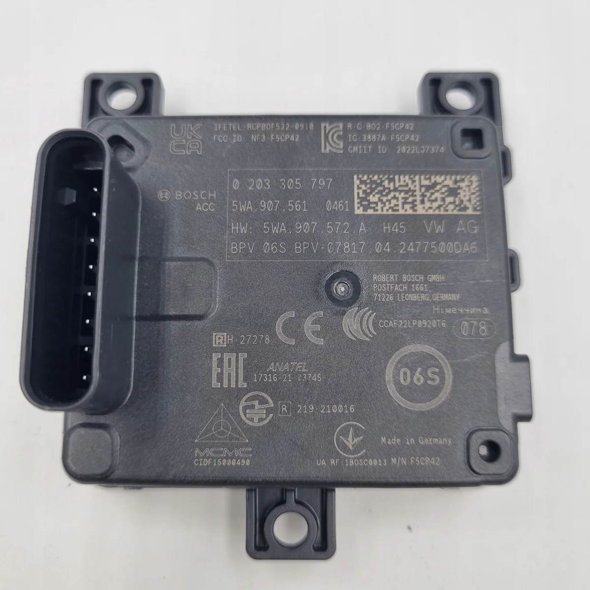 Capteur radar Volkswagen OE 5WA907561 image 2