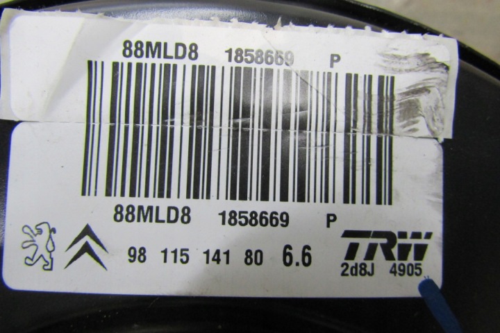 Jarruvoimavahvistin PEUGEOT 2008 208 88MLD8 1858669 12-