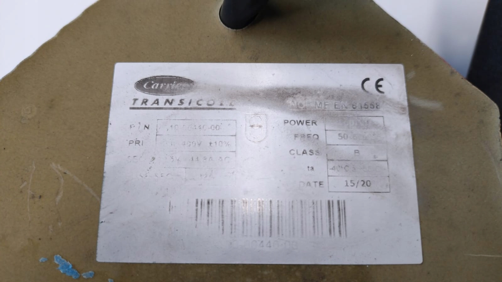 Transformator koeling Carrier Xarios 10-00440-00 12V V1224/032 image 3