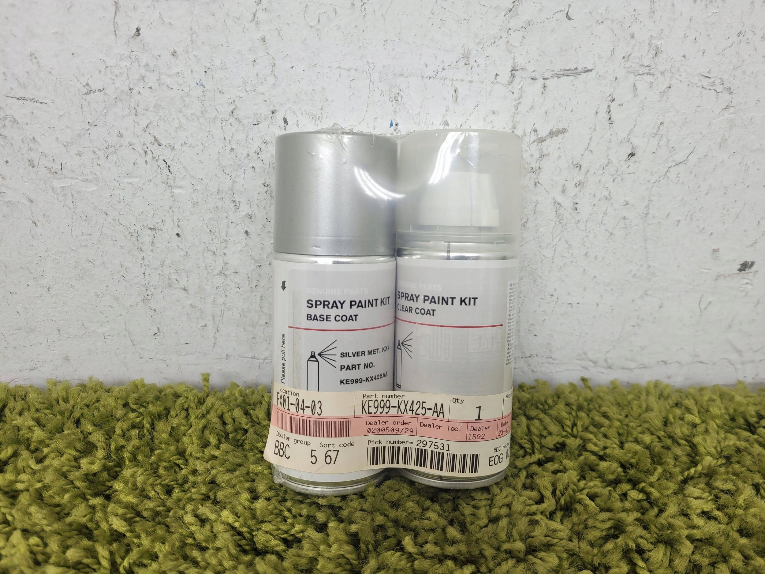 Spray Farbe Lack Grundierung Silber Metallic KX4 Nissan Infiniti ORYG image 2