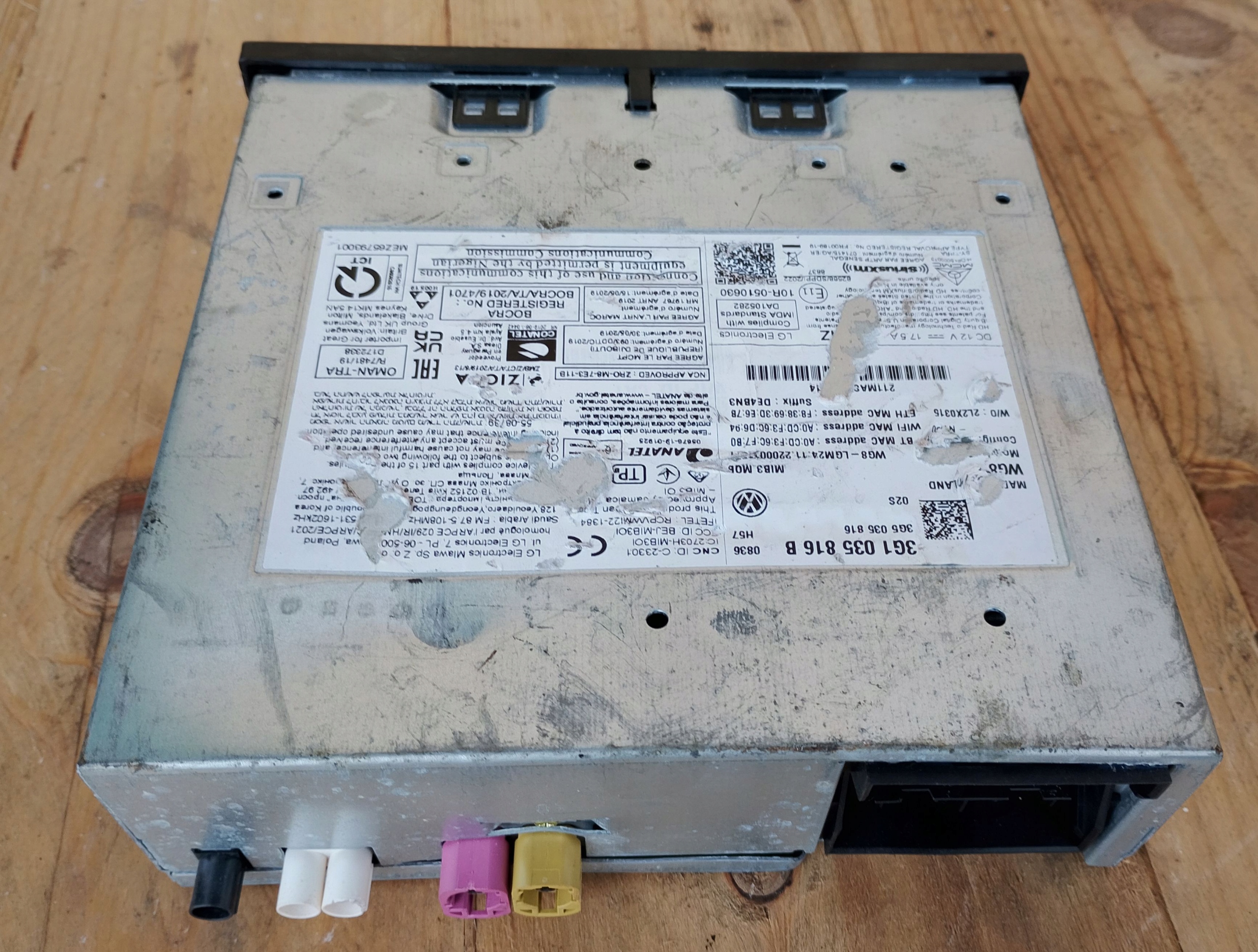 MIB3 Navigation Reader VW Passat B8 T6 OEM 3G1035816B image 6