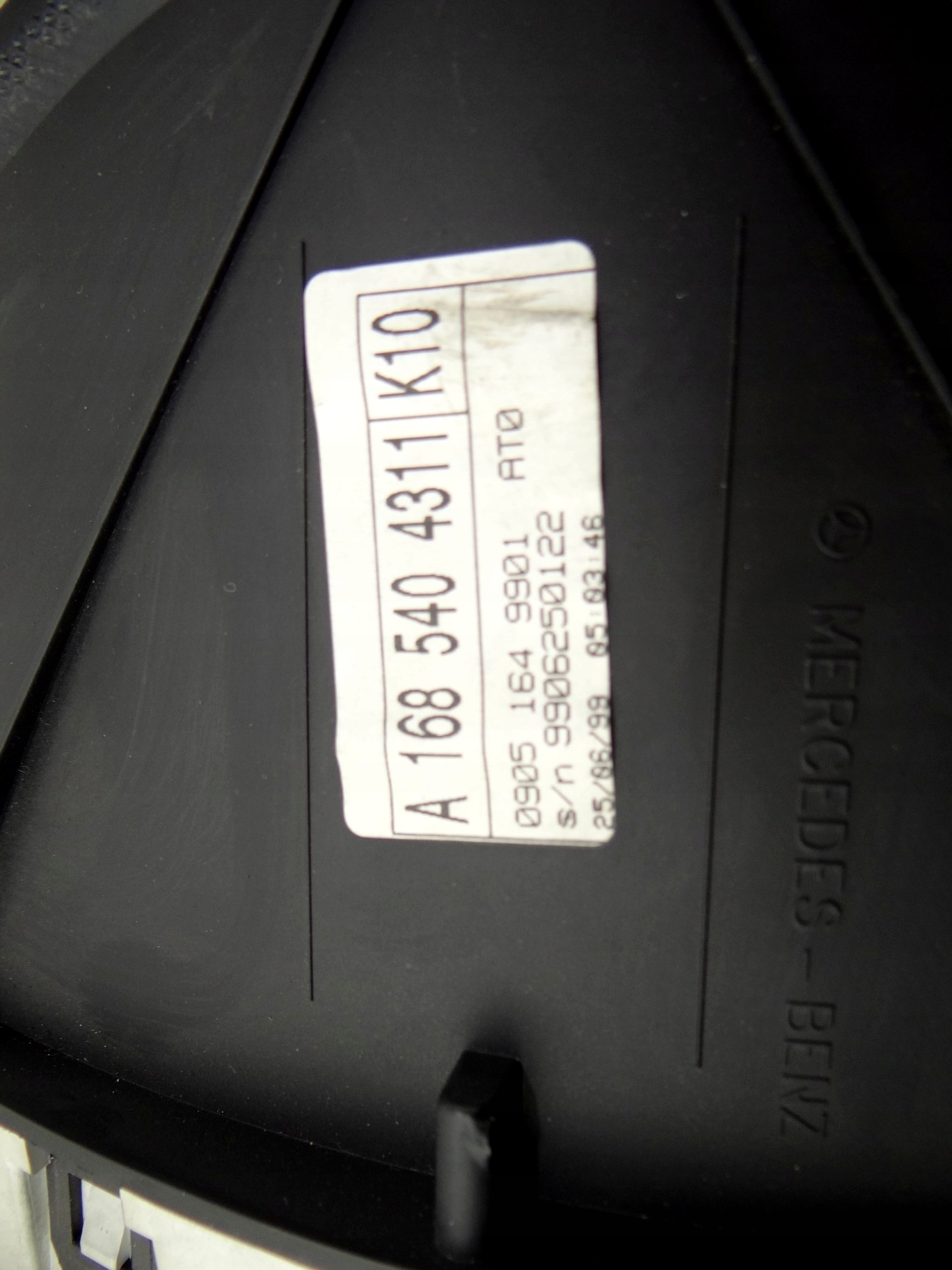 MERCEDES CLASS A 168 540 4311
