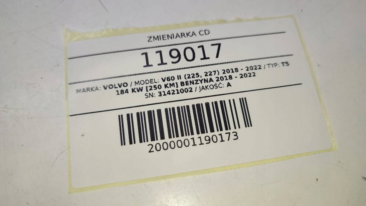 CD-Wechsler Volvo V60 II XC60 S90 V90 XC90 31374694 31421002 image 5