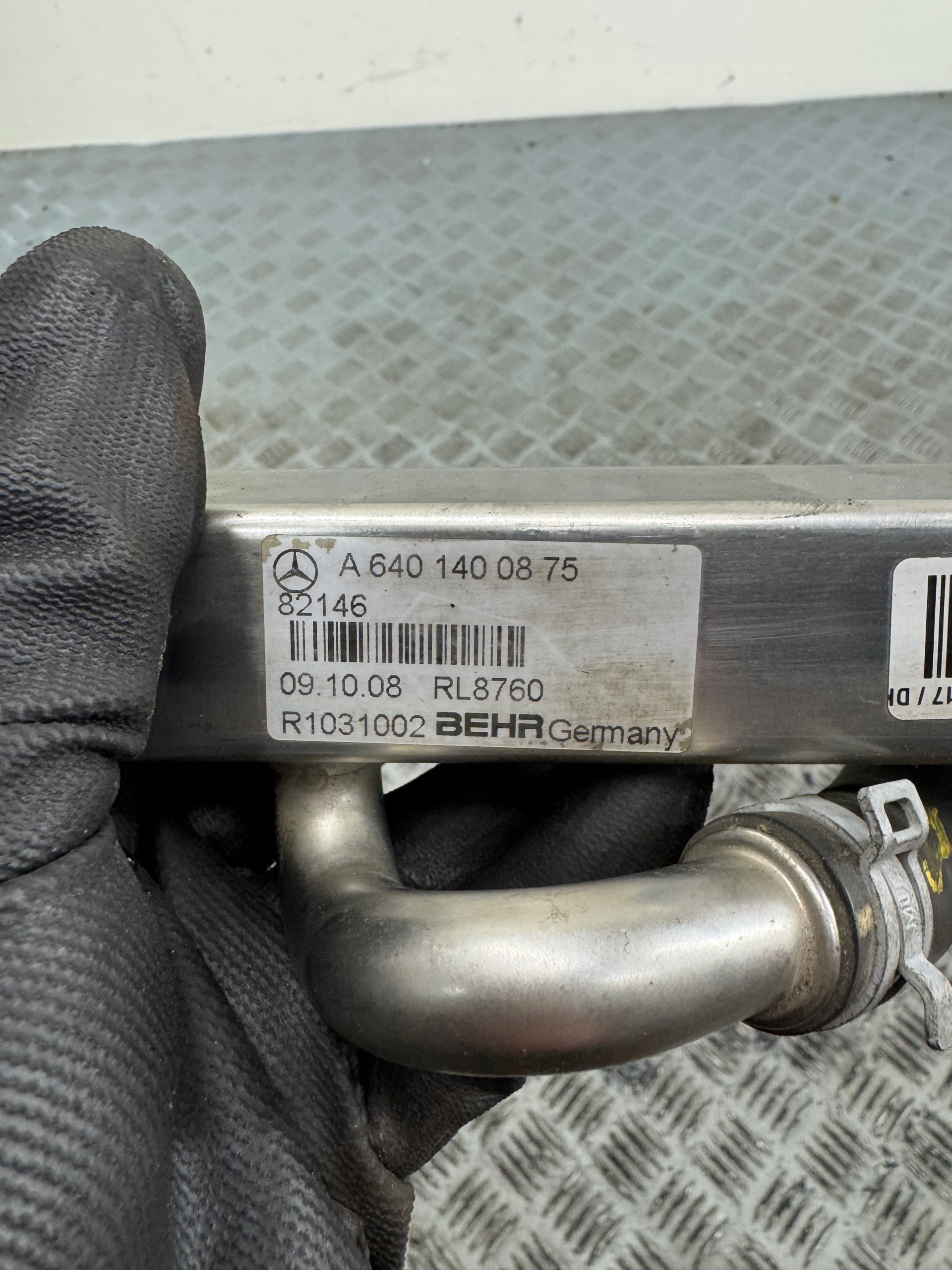 Refroidisseur EGR tuyau d'eau Mercedes W245 W169 A6401400875 A1698301096 image 3