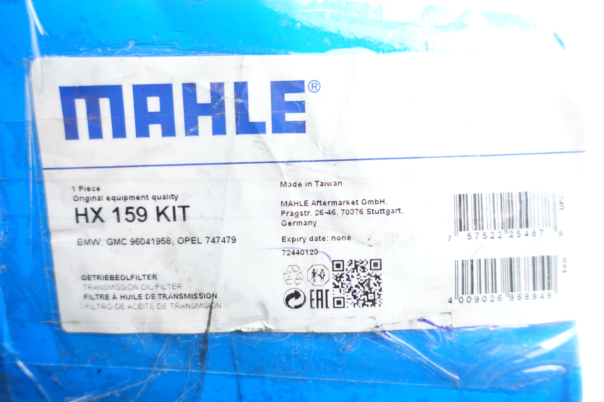BMW 3 E36 E46 Getriebefilter HX 159KIT MAHLE 24111423604 24117508517 image 7