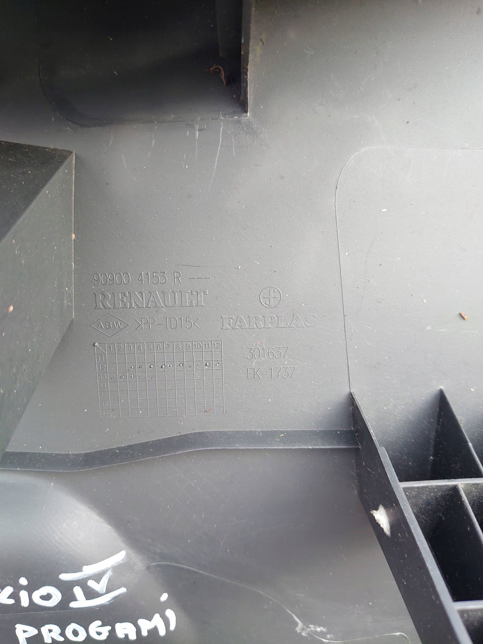 Verkleidung Kunststoff Klappe Renault Clio IV 909004153R image 4