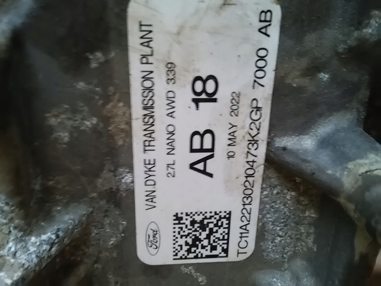 transmissiehuis 8f57 22r 2.7 V6 ST Ford Edge 19 lift USA image 5