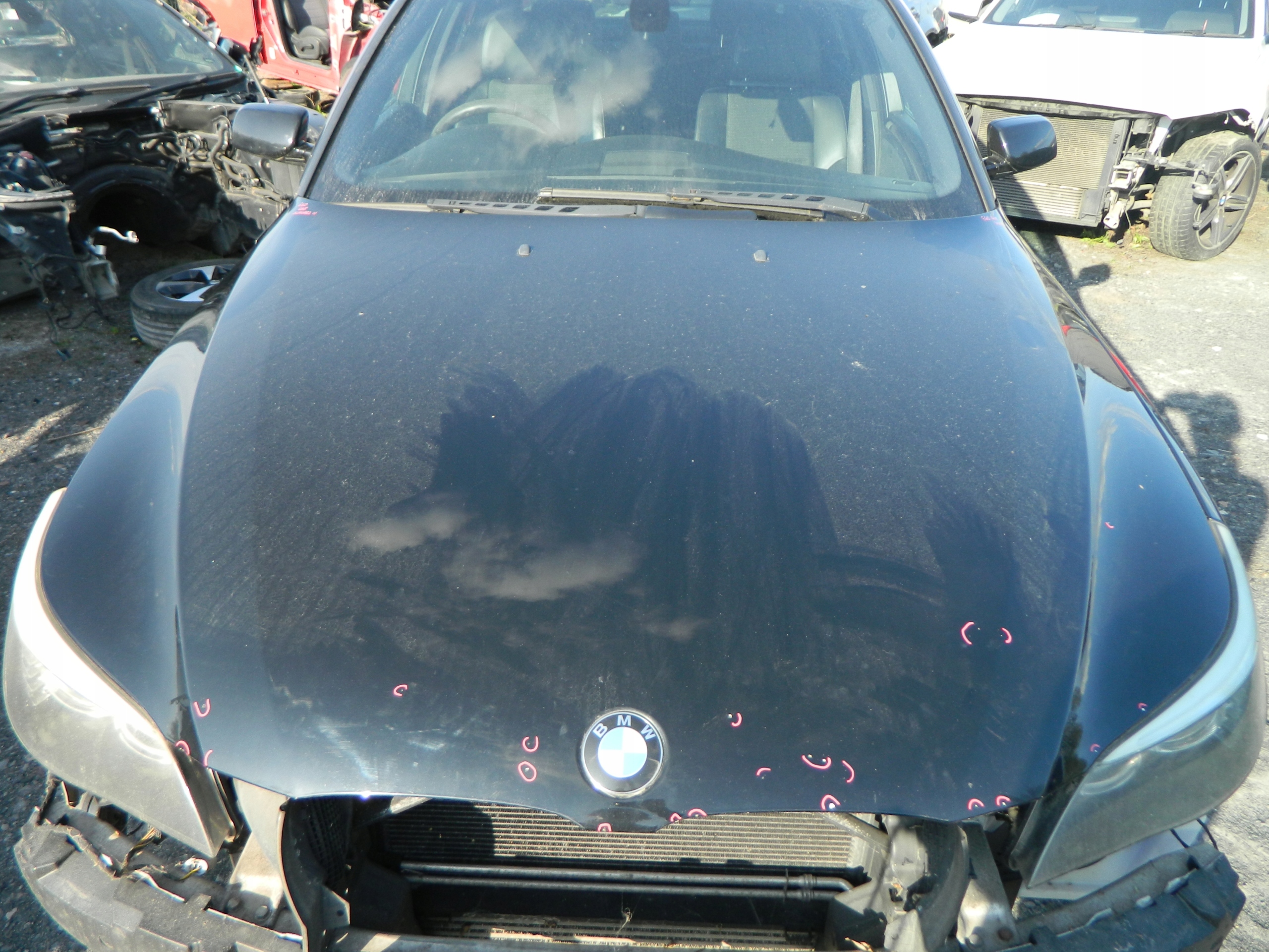 BMW E60 E61 LIFT MASKA POKRYWA 668/9 SCHWARZ II image 2