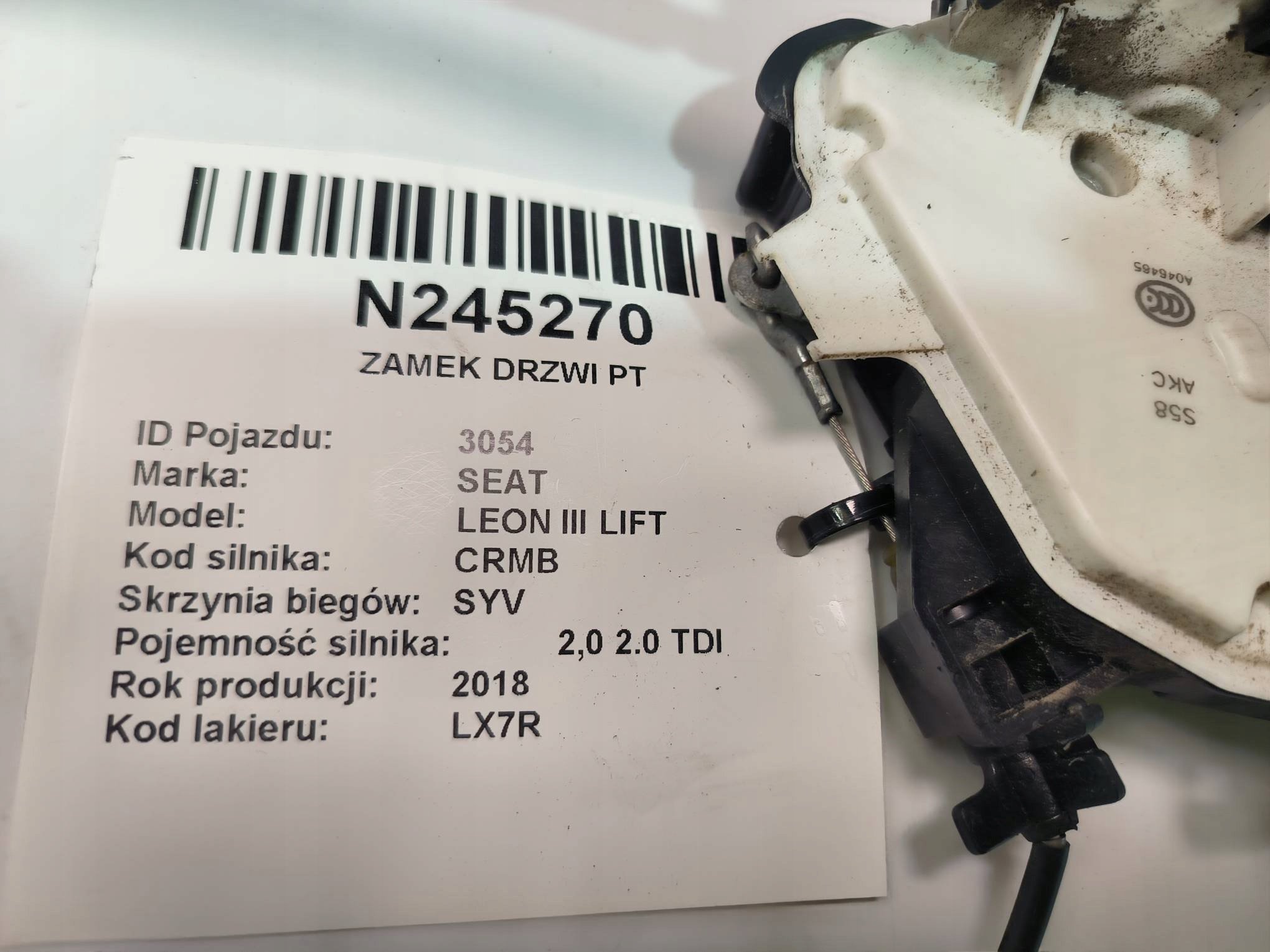 Serrure de porte PT 5K4839016AF SEAT LEON III LIFT image 4