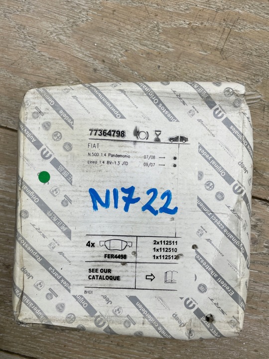 Remblokken voor ALFA MITO FIAT 500 GRANDE PUNTO 6079901 77364798