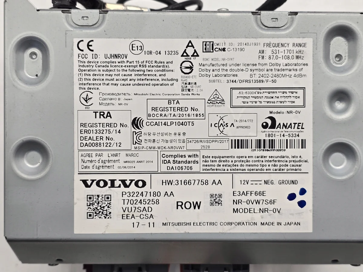 Volvo S90 V90 radio navigointi 32247180 image 3
