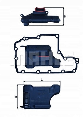 Hydraulikfilter Automatikgetriebe MAHLE HX157D image 8