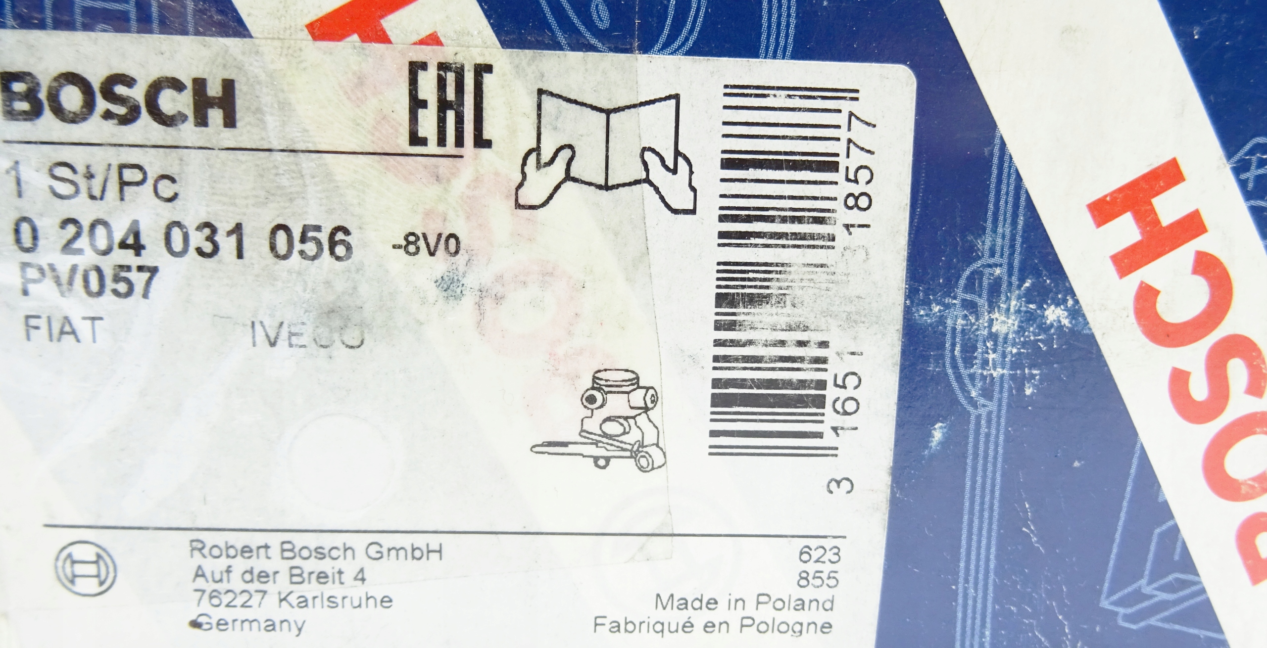 Bromskraftsregulator Fiat Ducato II 99459365 486138 0204031056 BOSCH image 6