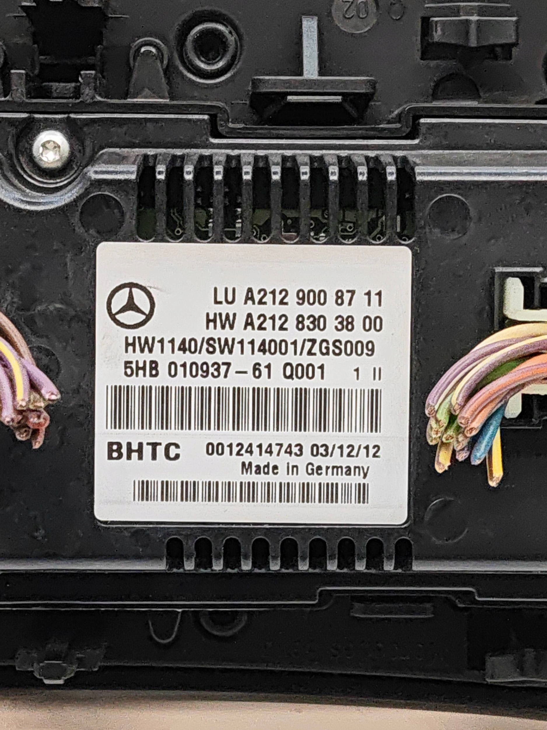 Mercedes W207 Coupe Klimatpanel A2129008711 image 4