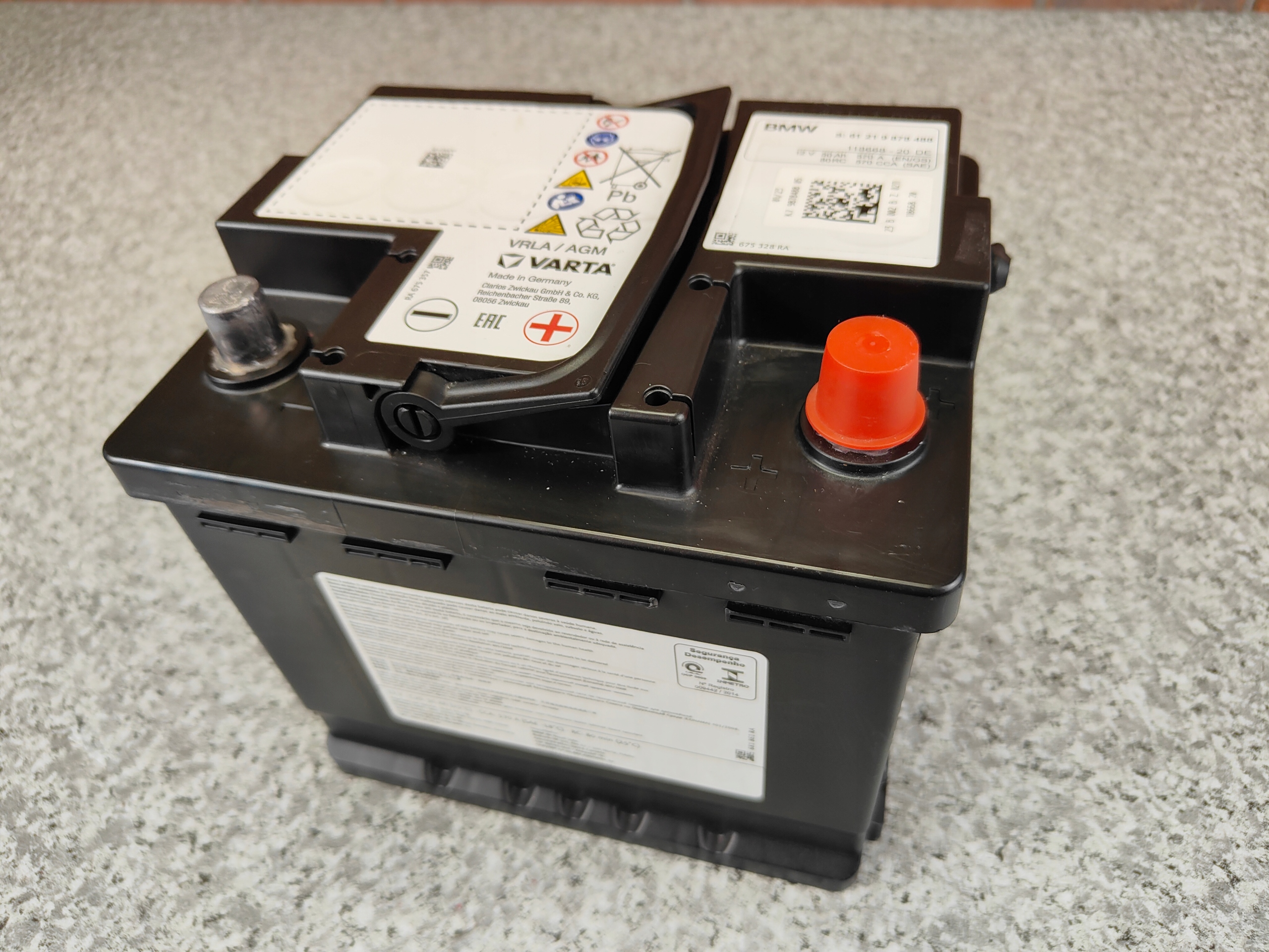 AGM Batterie 12V 50Ah 570A BMW 9878488 OEM 2023 image 6