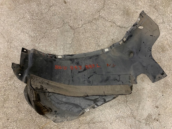 Audi OE 8W0853887L etulokasuojan kansi L ALKUPERÄINEN