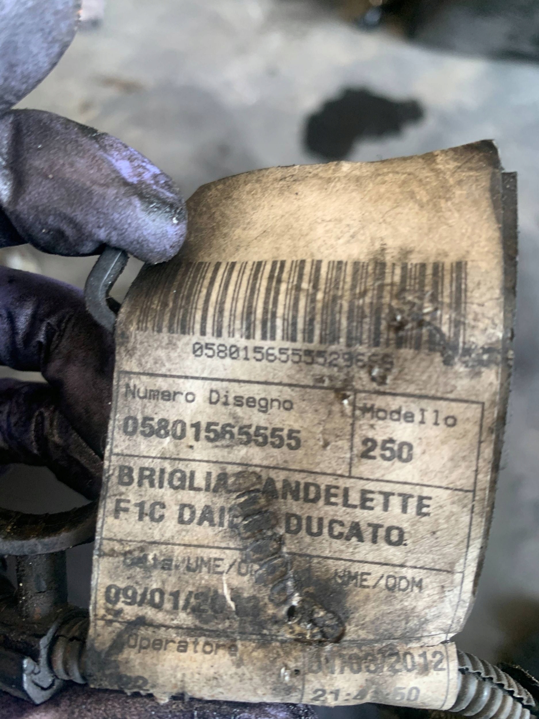 Câble bougies de préchauffage Fiat Ducato 05801565555 image 3