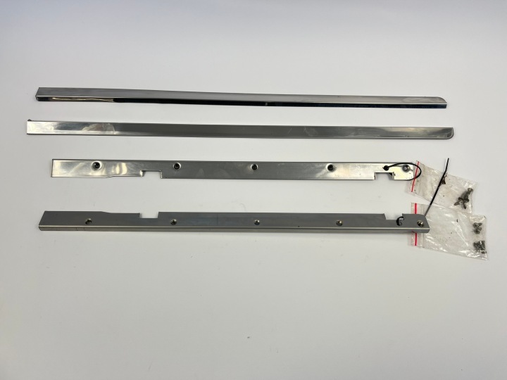 Chrome Roof Slide Guides Mercedes W124 Sedan Wagon