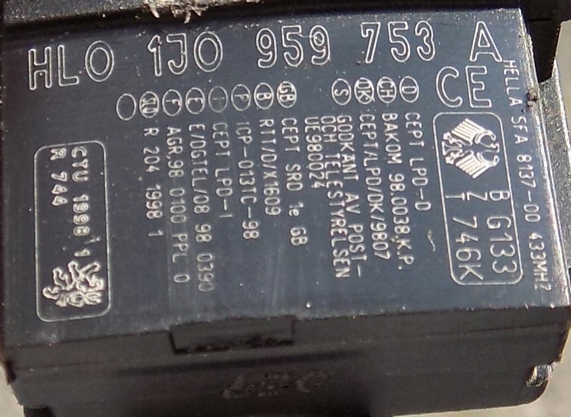 Clé Volkswagen OE 1J0959753A image 3
