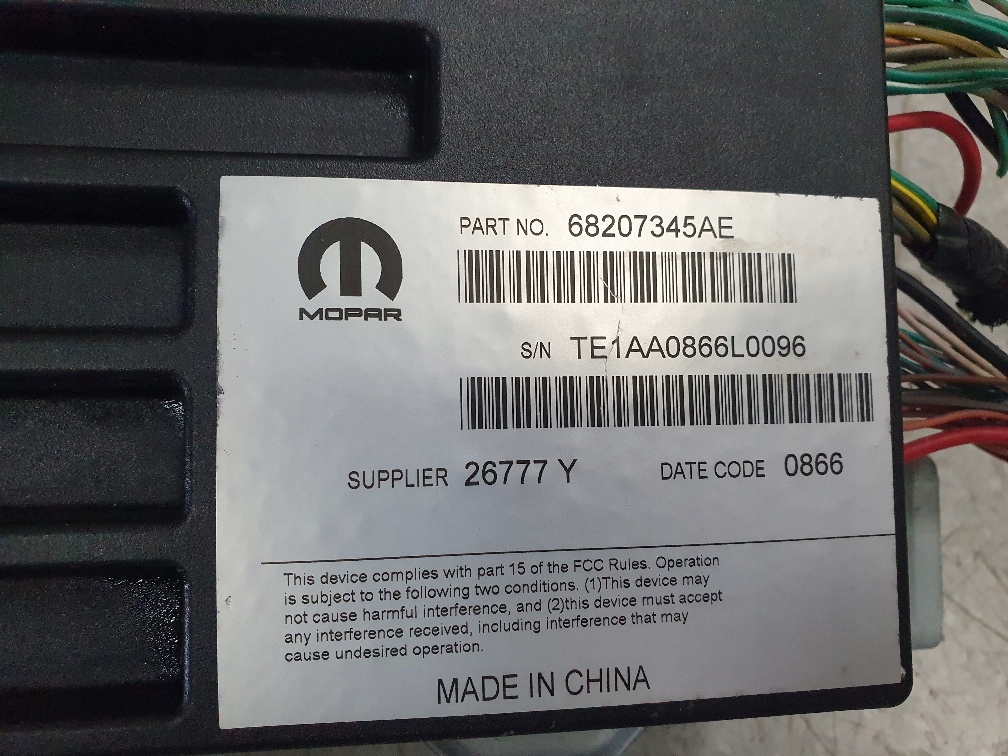CHRYSLER PACIFICA 2016-20 REFORÇO 68207345AE image 3