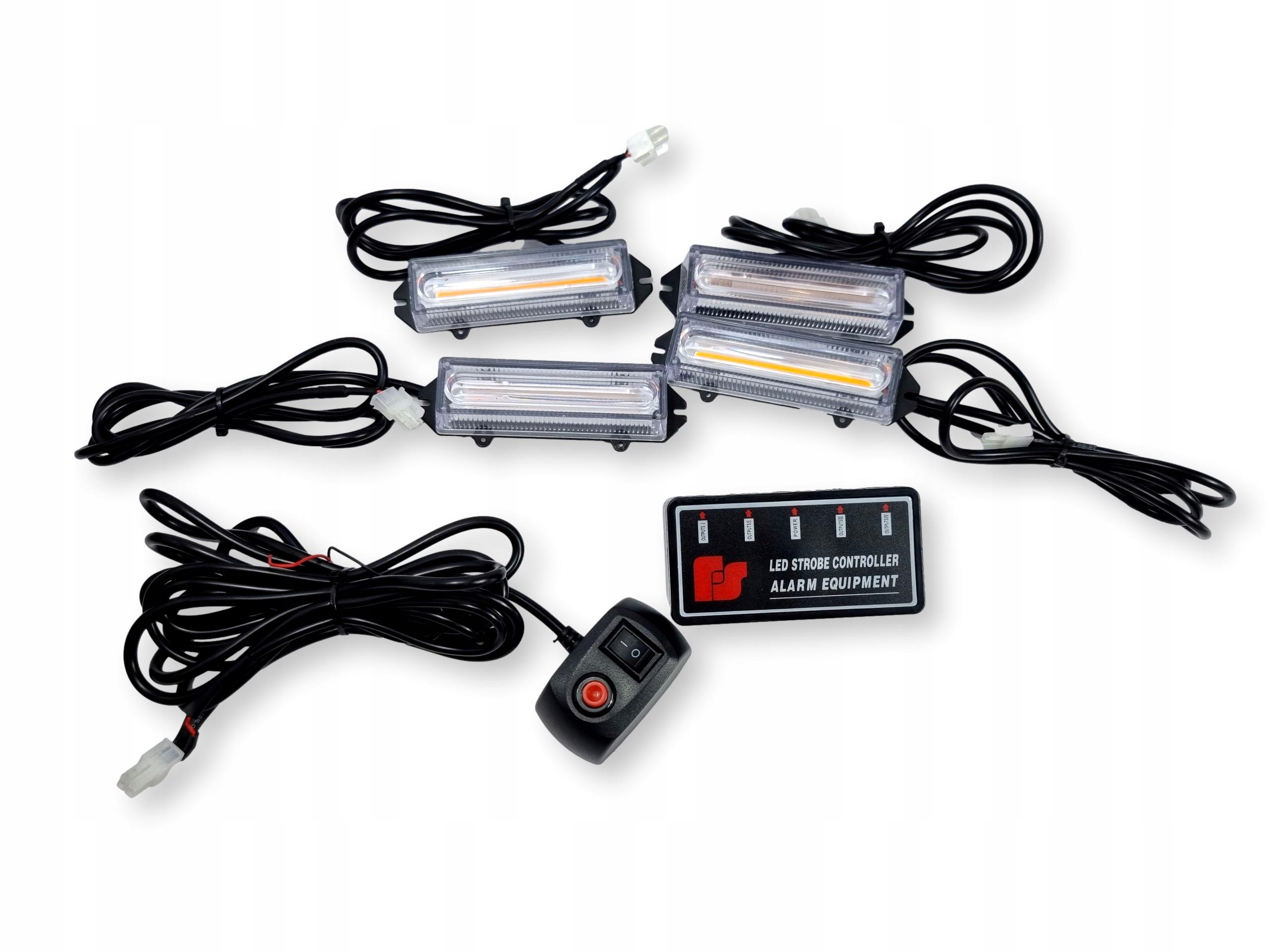 LED-Warnleuchten Dinfu 4x40W Stroboskop 18 Modi 12V image 3