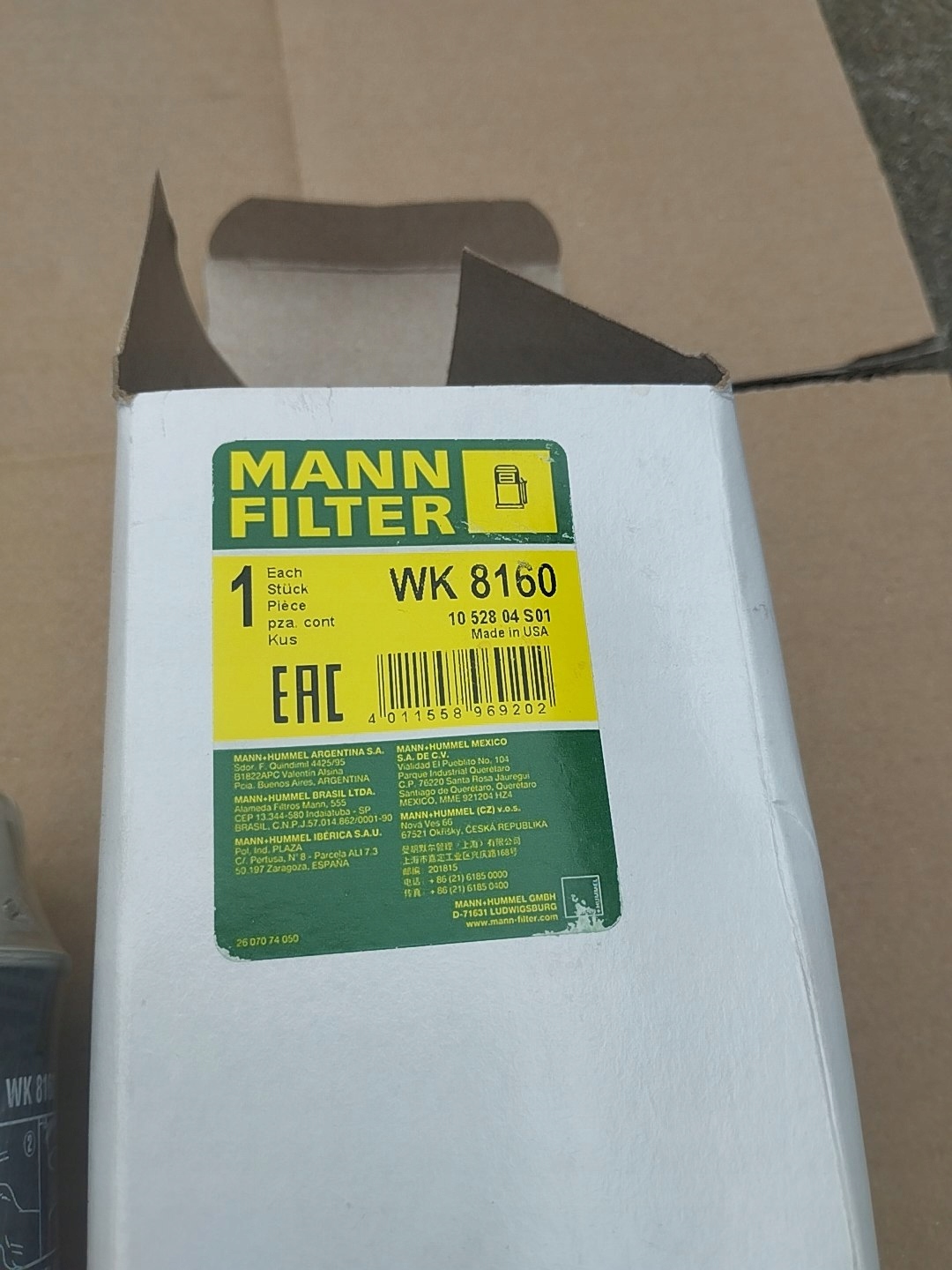 WK8160 MANN FILTRO DE COMBUSTÍVEL image 3