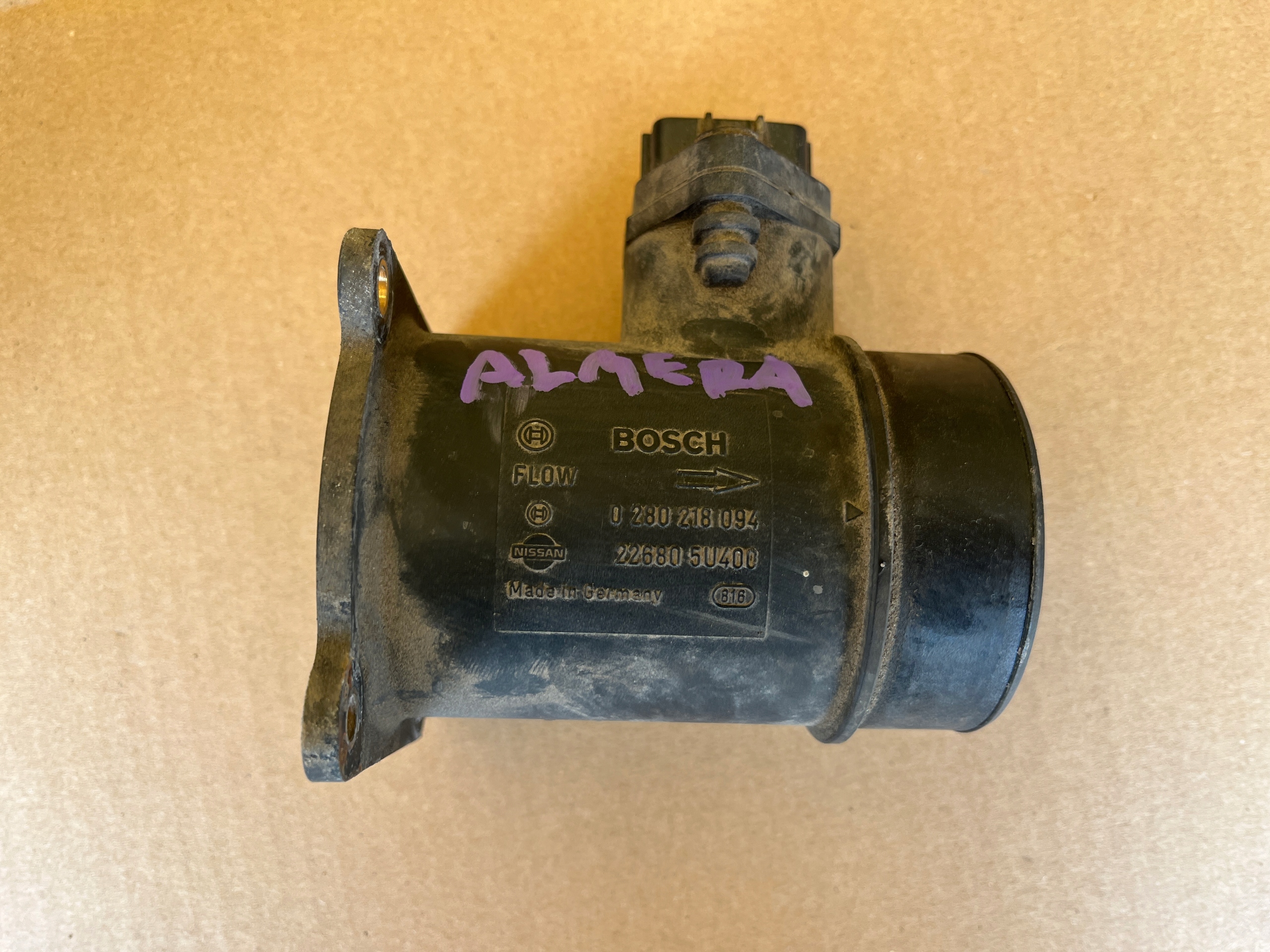 Luftmassenmesser Nissan Almera N16 2003-2006 1.5 226805U400 0280218094 image 2