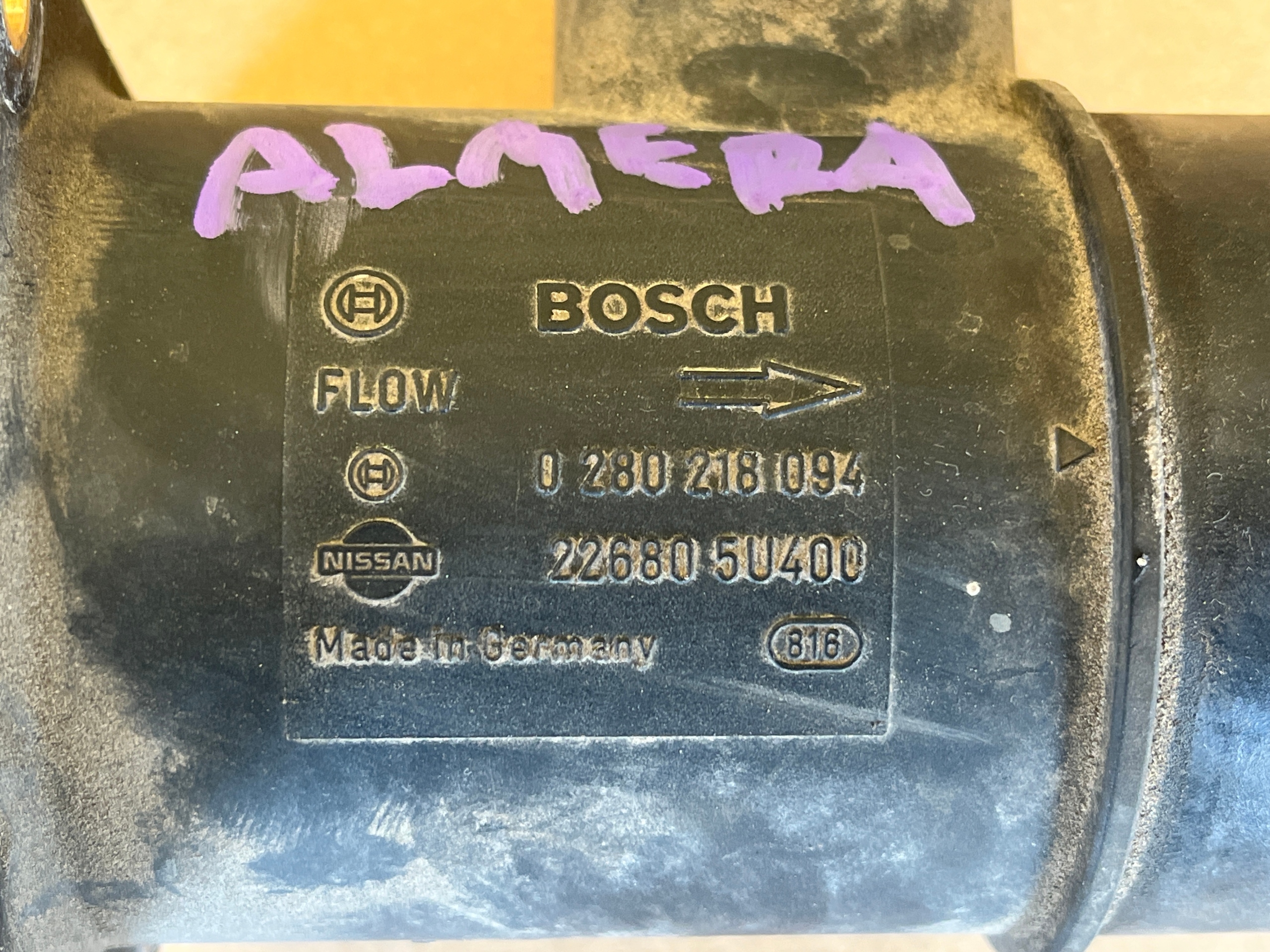 Luftmassenmesser Nissan Almera N16 2003-2006 1.5 226805U400 0280218094