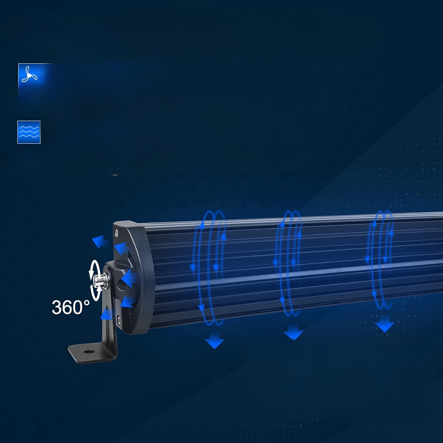 Lâmpada LED de Trabalho 130cm Curva 12V Barra Longe image 4