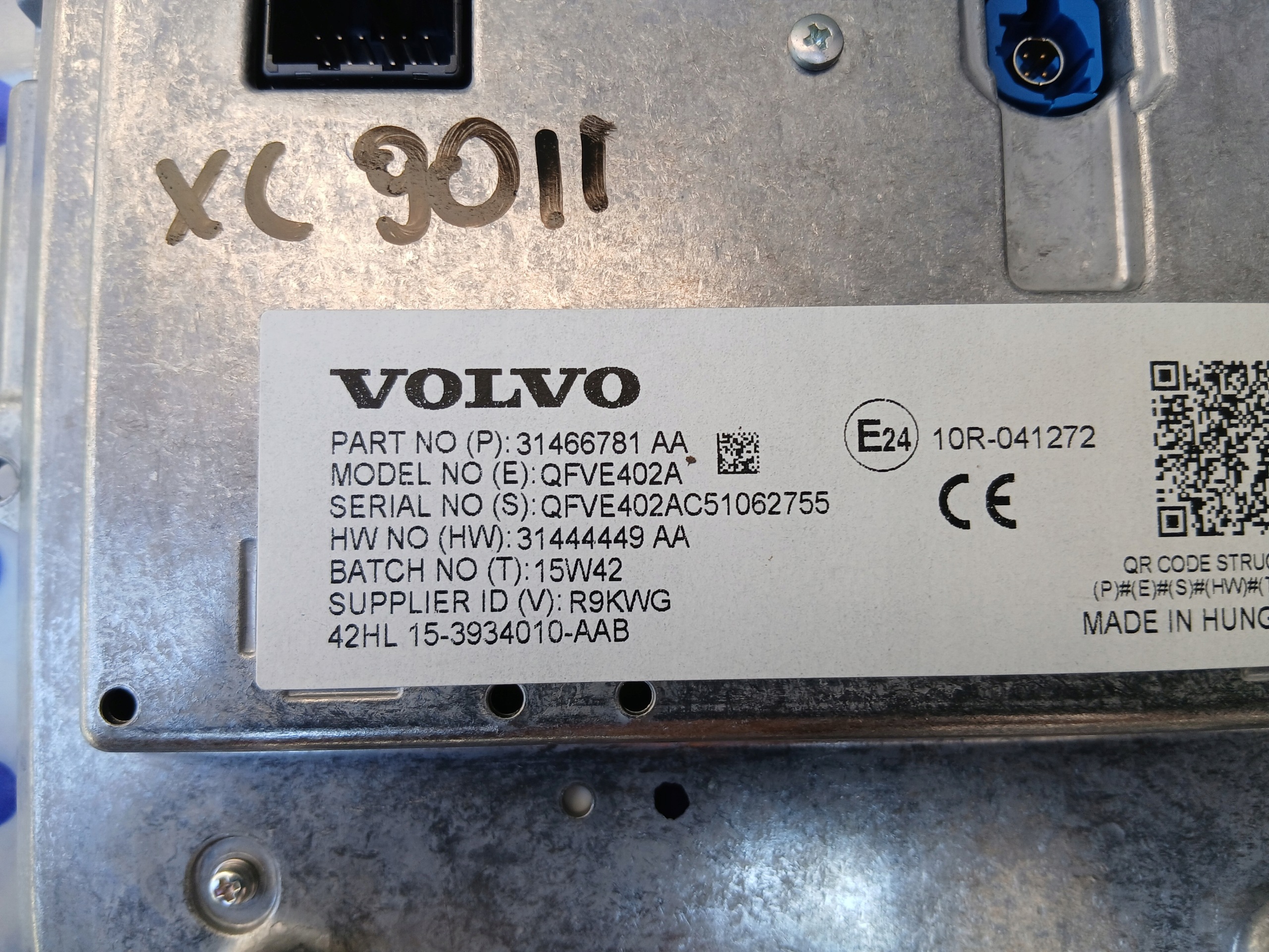 Écran Volvo XC90 II 2016 31466781AA image 4