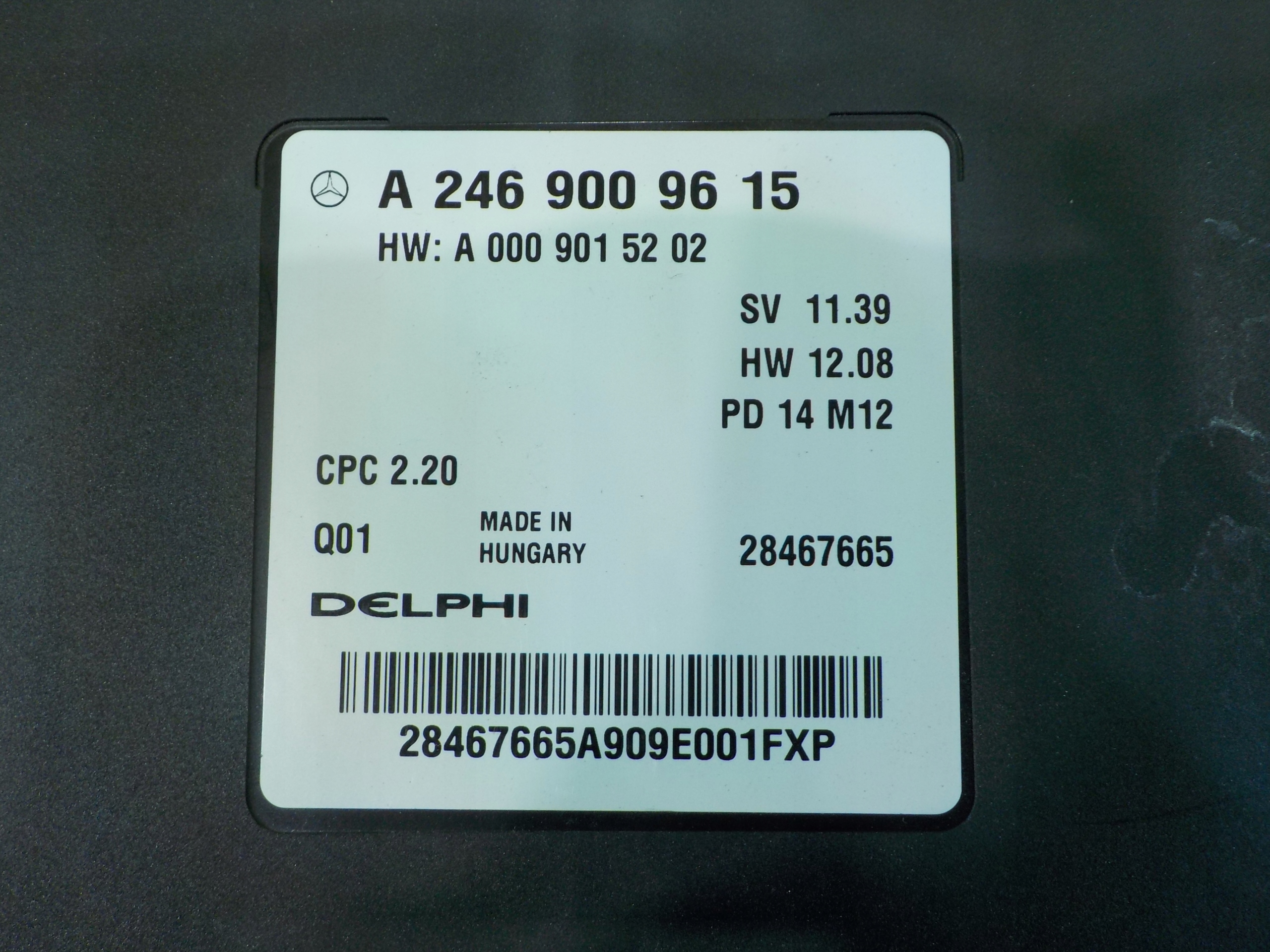 MERCEDES A W176 1.5 CDI Boîtier de commande boîte image 3