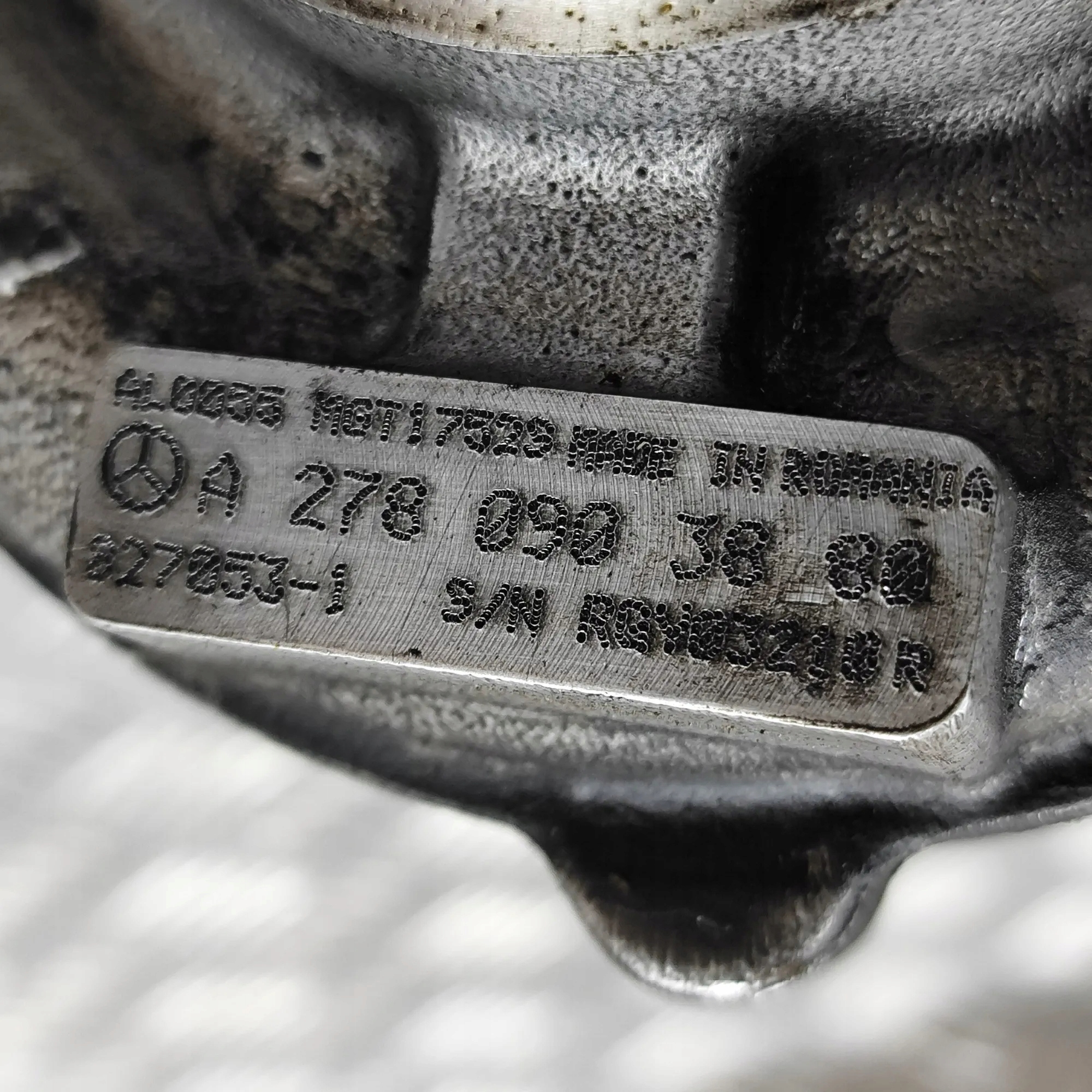 MERCEDES TURBO AHI OIKEA 4,7 BITURBO M278 278 A2780903880 image 6