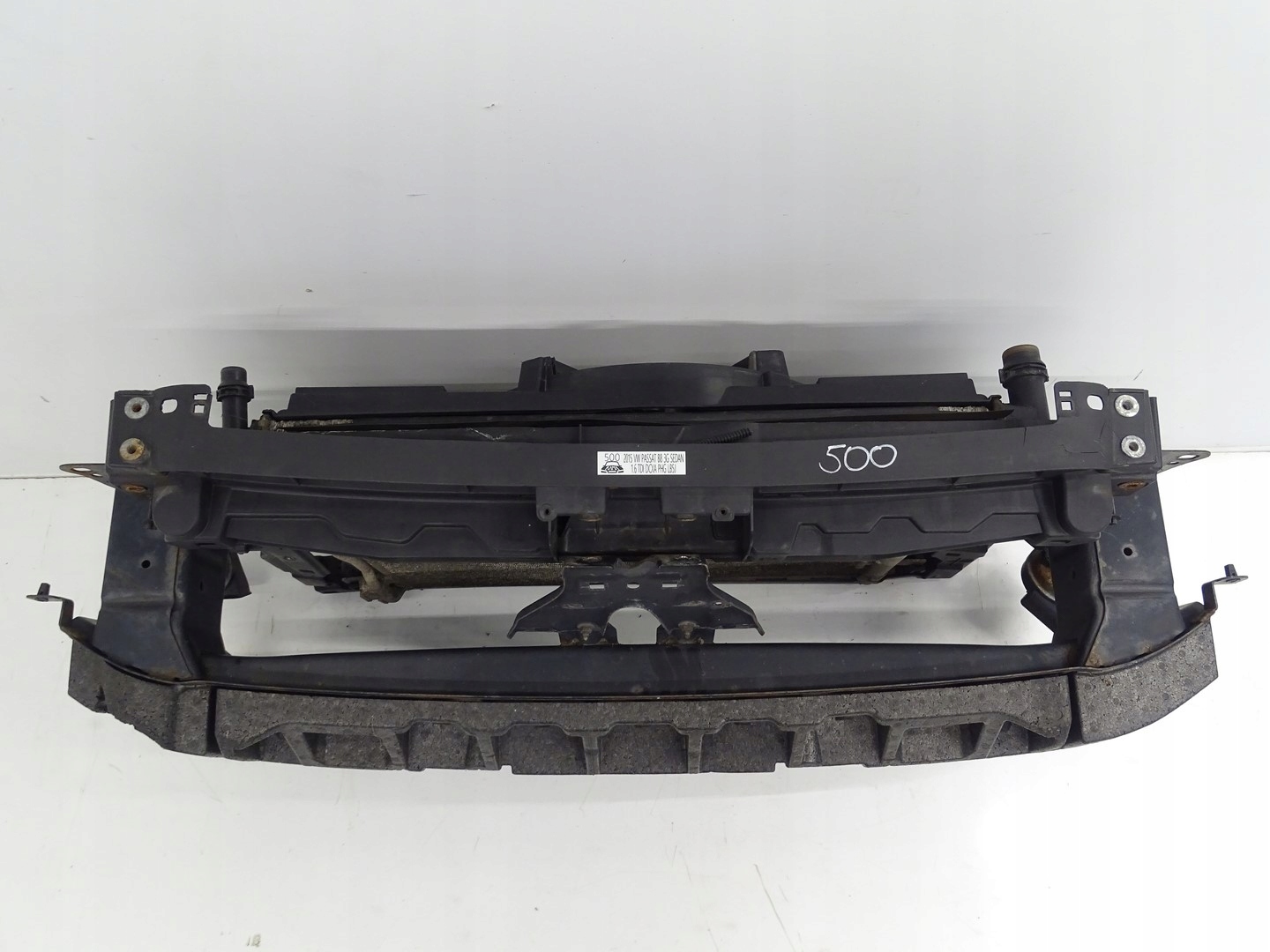 Set voorzijde voorkant radiator balk ventilator VW Passat B8 1.6 2.0 TDI image 6