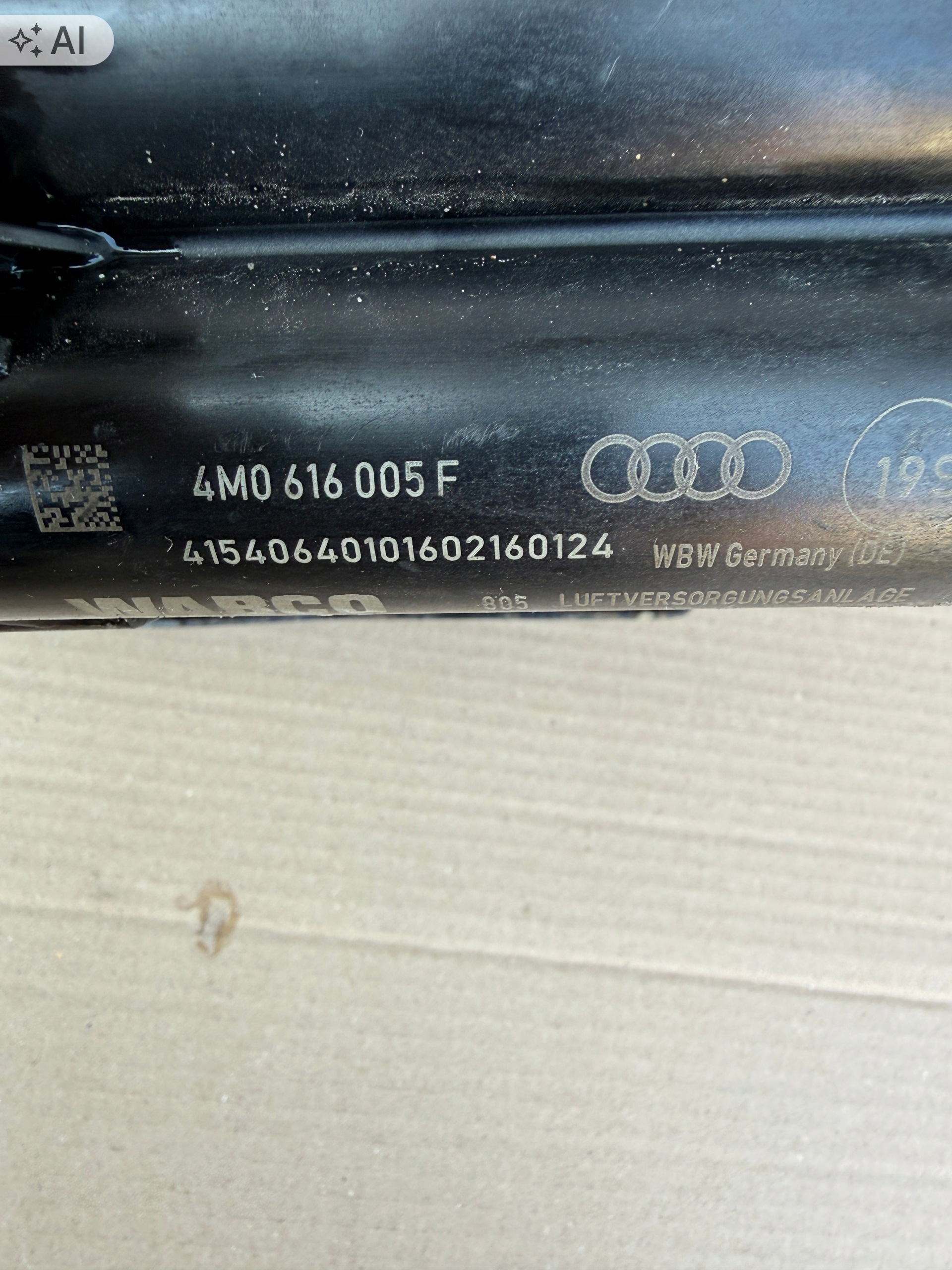 Compresseur suspension Audi Q7 4M OEM 4M0616005F image 4