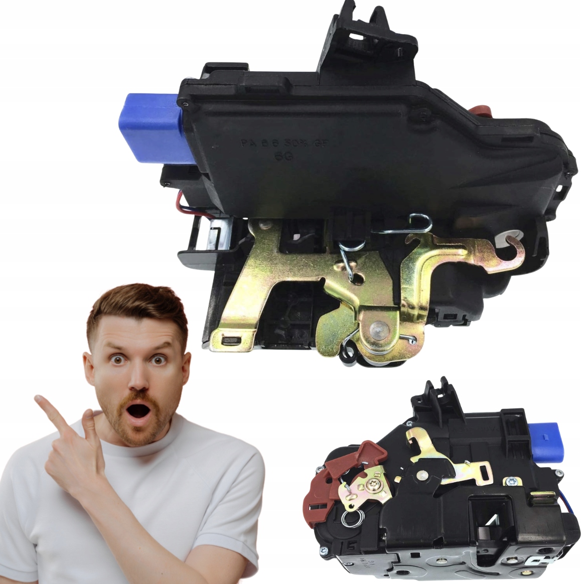 Låsaktuator fram vänster dörr 4F1837015G image 2