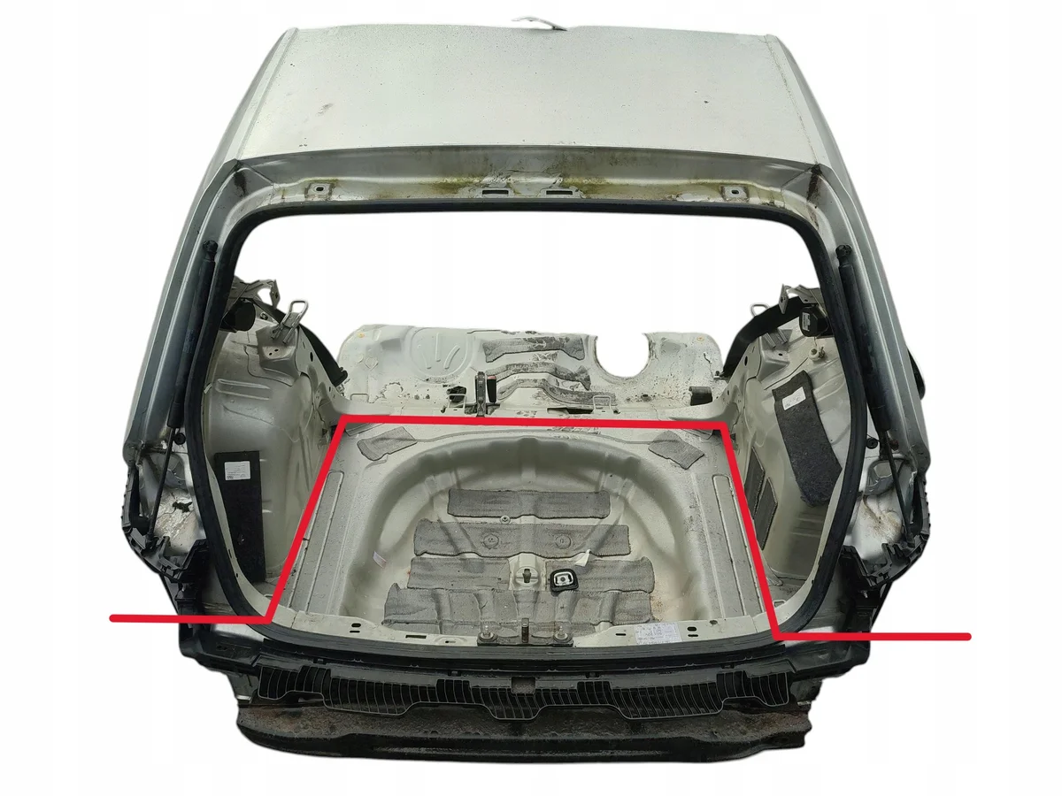 VW Golf VII Rückwand Blech LA7W gebraucht image 2
