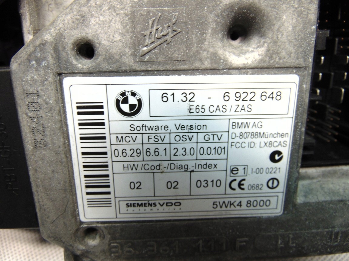BMW Ignition Switch OEM 6922648 for 7 Series E65/E66/E67 image 7